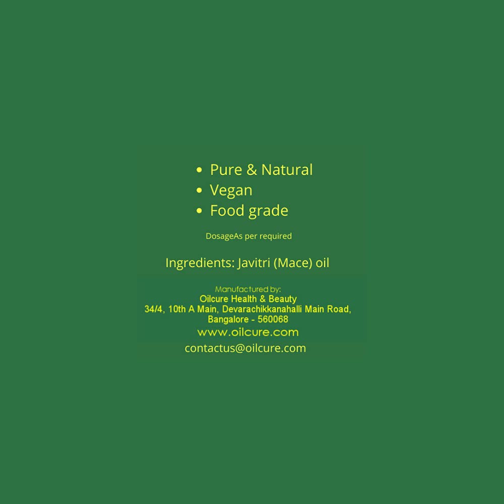 Oilcure Mace Oil | 30 ml | Cold Pressed Javitri Oil