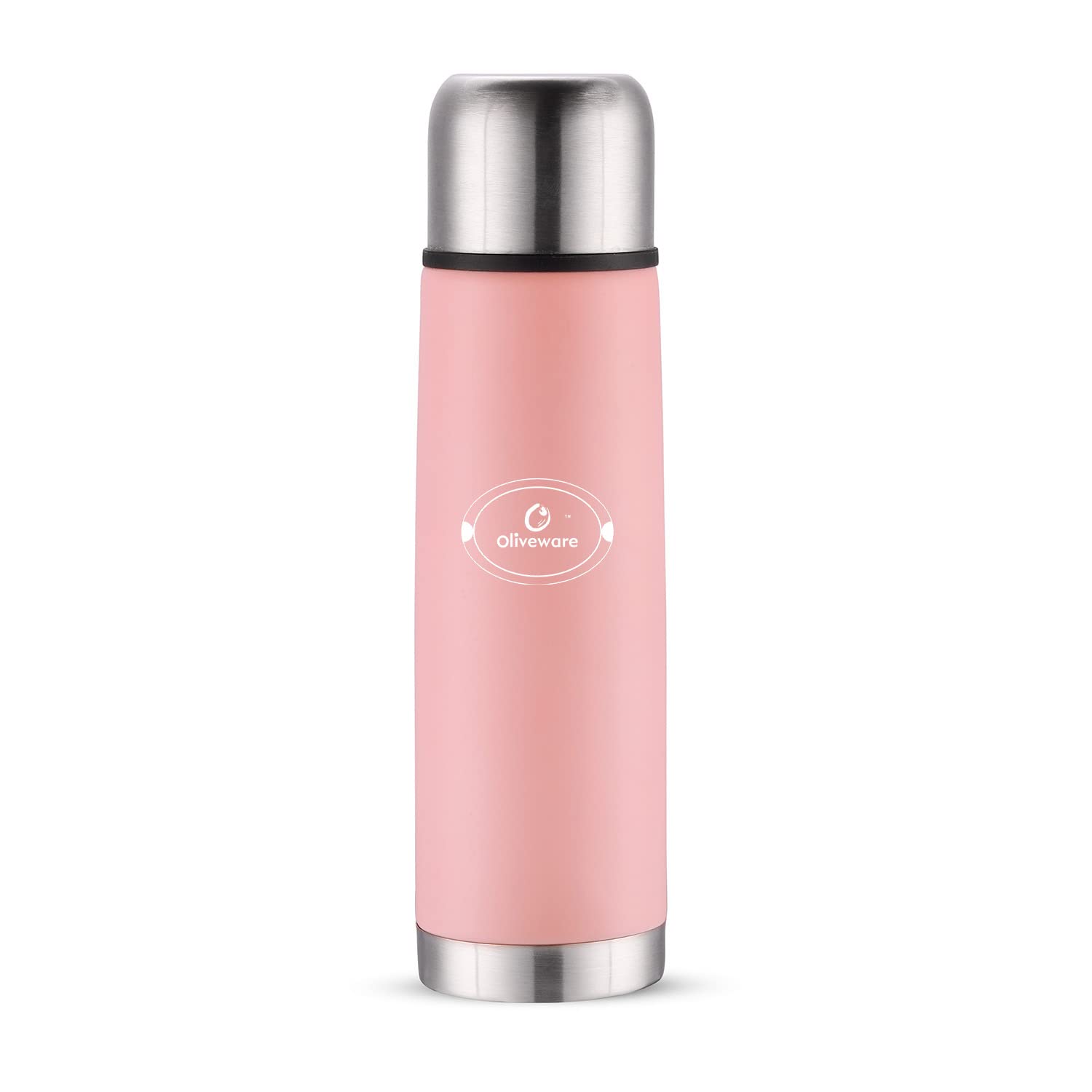 SOPL-OLIVEWARE Spyker Vacuum Double Wall Flask Bottle, Stainless Steel (500ml), Hot & Cold, Insulated Bottle, Fit for Indoor & Outdoors - Pink