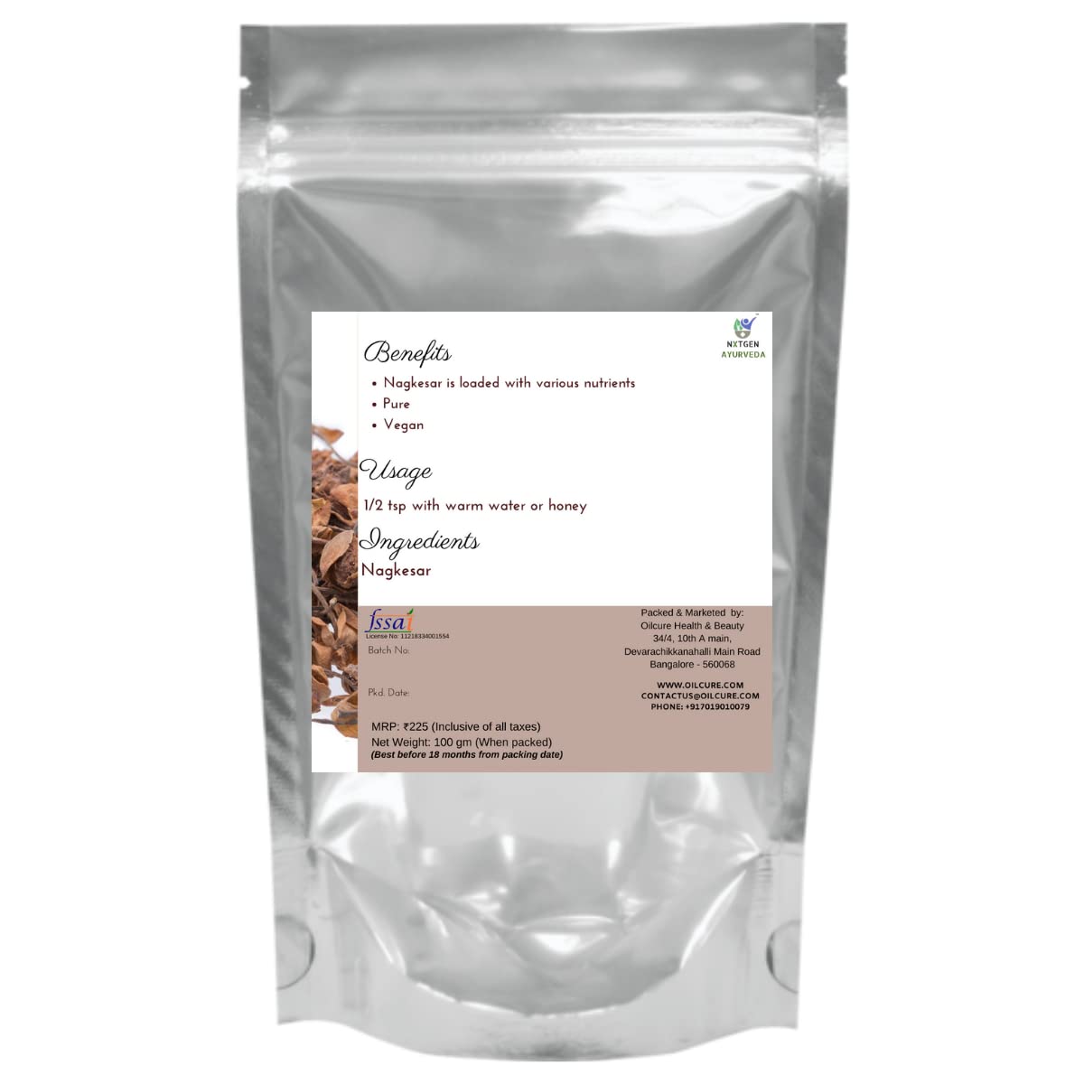Nxtgen Ayurveda Nagkesar | 100g | Ochrocarpus Longifolius