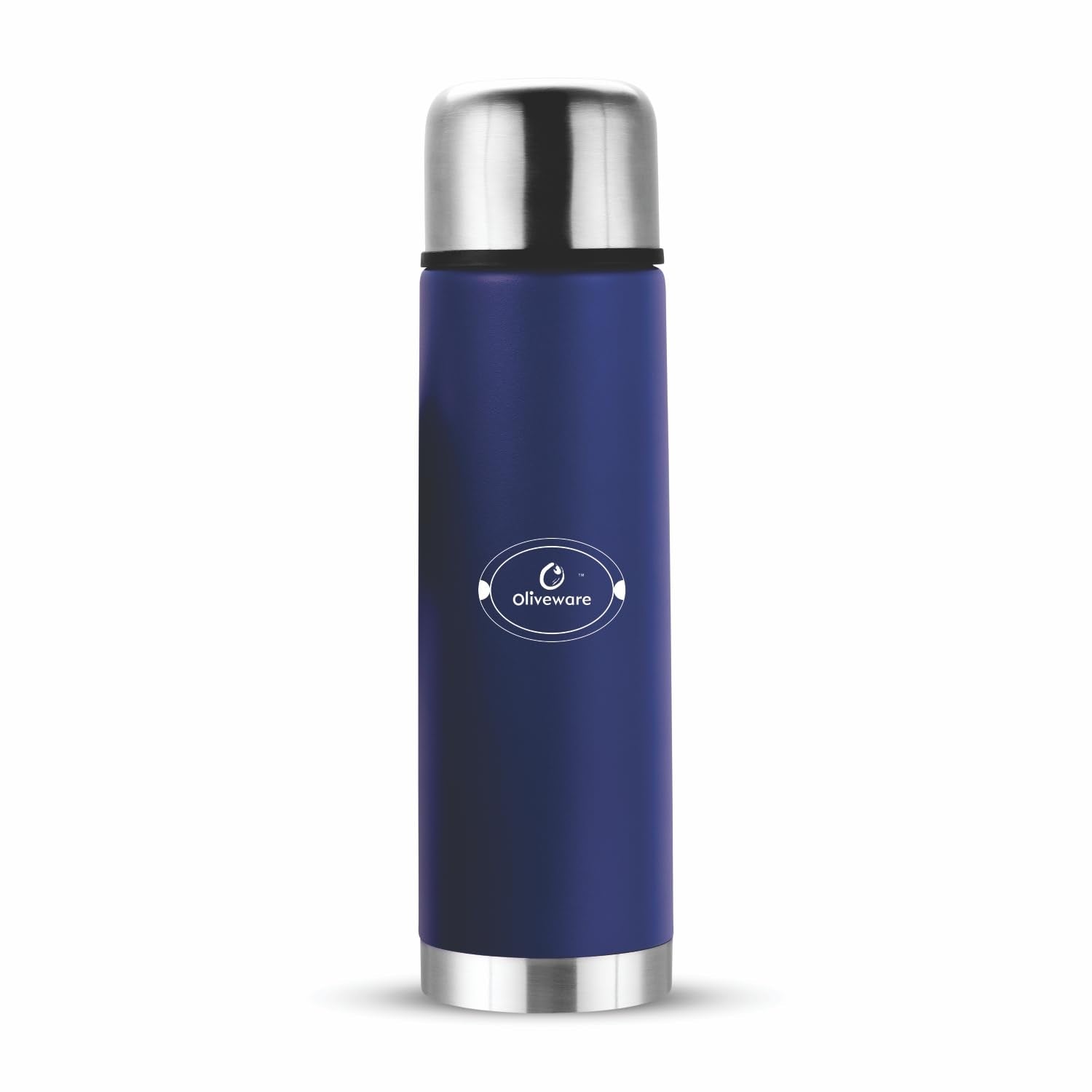 SOPL-OLIVEWARE Era Vacuum Double Wall Bottle, Stainless Steel (1000ml), Hot & Cold, Insulated Bottle, Fit for Indoor & Outdoors - Blue