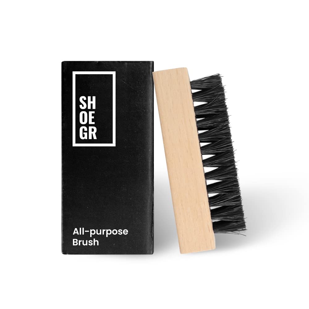SHOEGR Shoe Brush for Proper Sneaker & Shoe Cleaning (All Purpose)
