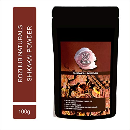 Rozhub Naturals Shikakai Powder For Pimple Free Clear Skin, Silky Hair, 100 Gm