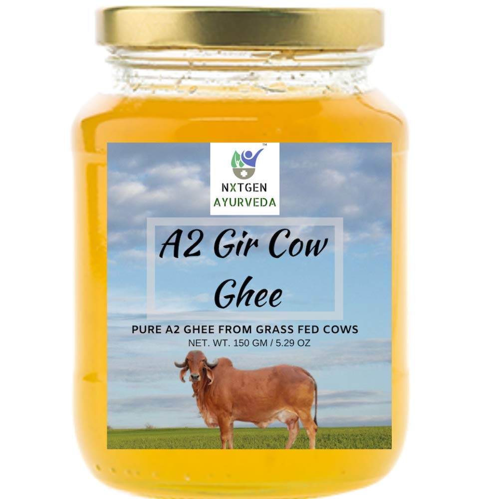 Nxtgen Ayurveda Desi Ghee (Gir Cow) A2 | Grassfed | Glass Bottle - 150g
