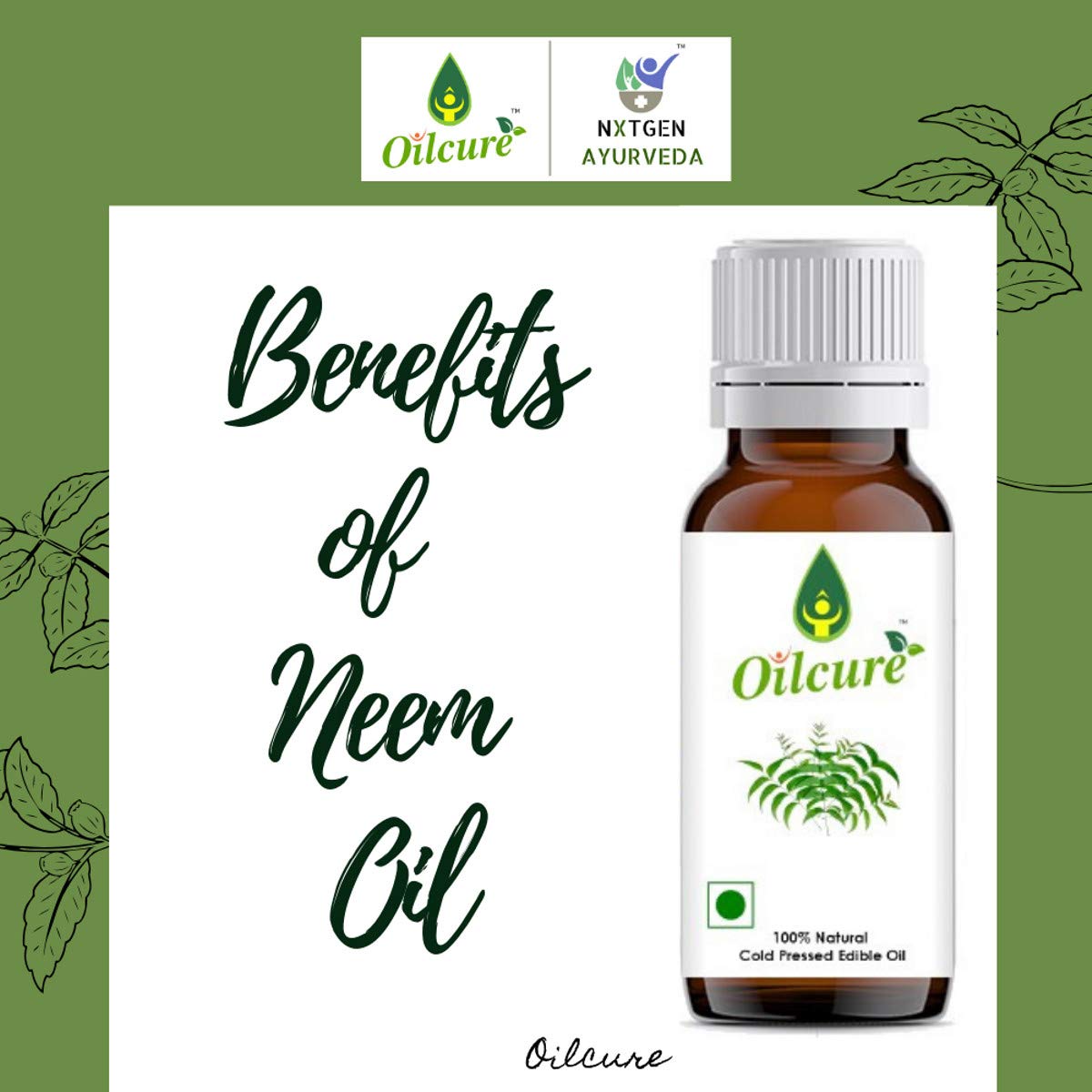 Oilcure Neem Oil | Cold Pressed | 500 ml | Pure
