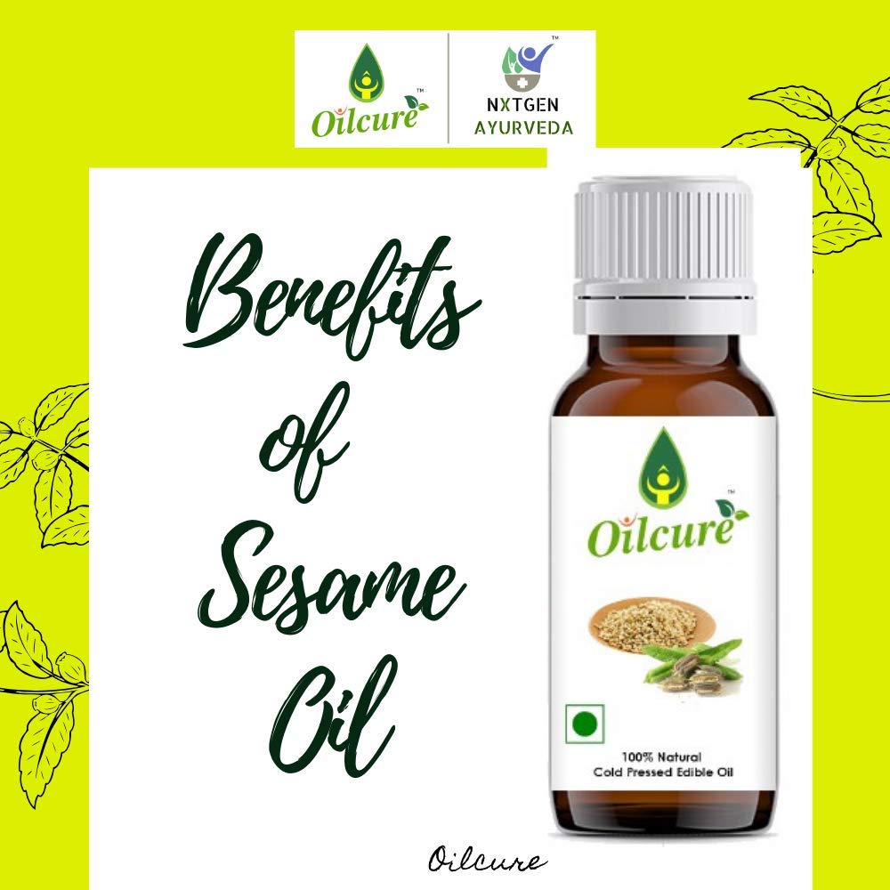 Oilcure Sesame Oil Cold Pressed 100 ml- Pack of 3 (300 ml)
