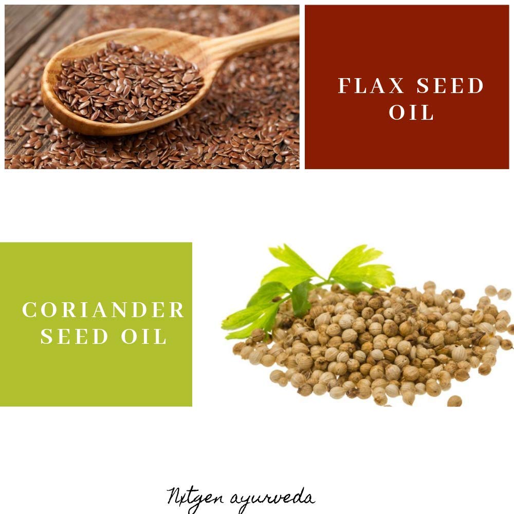 Oilcure Five Nectars Oil | Cold Pressed Coriander, Sunflower, Pumpkin, Black Sesame & Flax Seed Oil - 100 ml