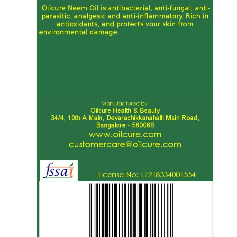 Oilcure Neem Oil Cold Pressed 100 ml- Pack of 3 (300 ml)