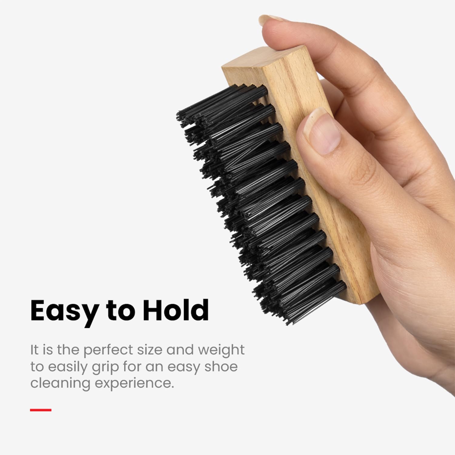 SHOEGR Shoe Brush for Proper Sneaker & Shoe Cleaning (Hard)