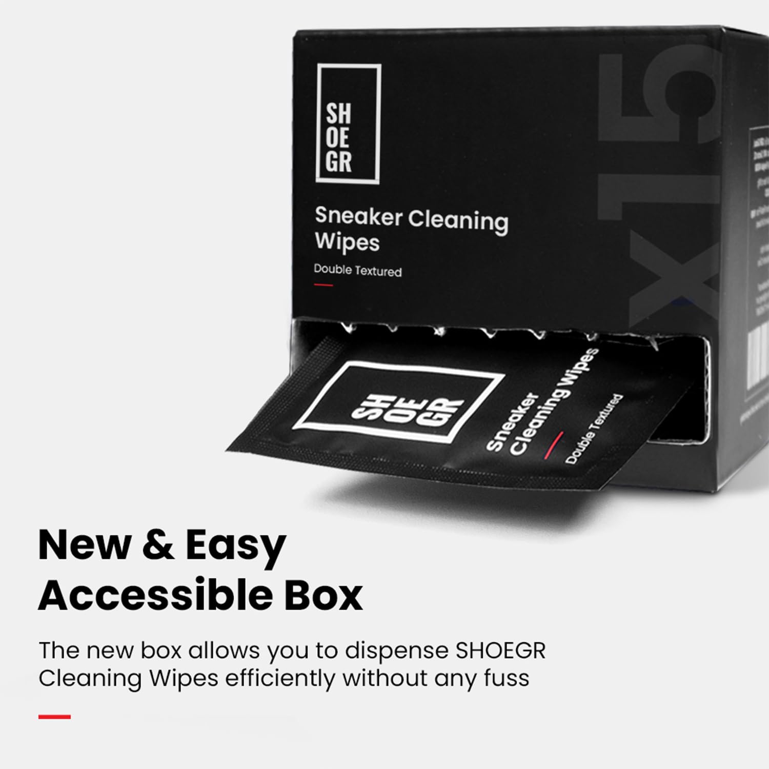 SHOEGR Instant Sneaker Cleaning Wipes (Pack of 12)