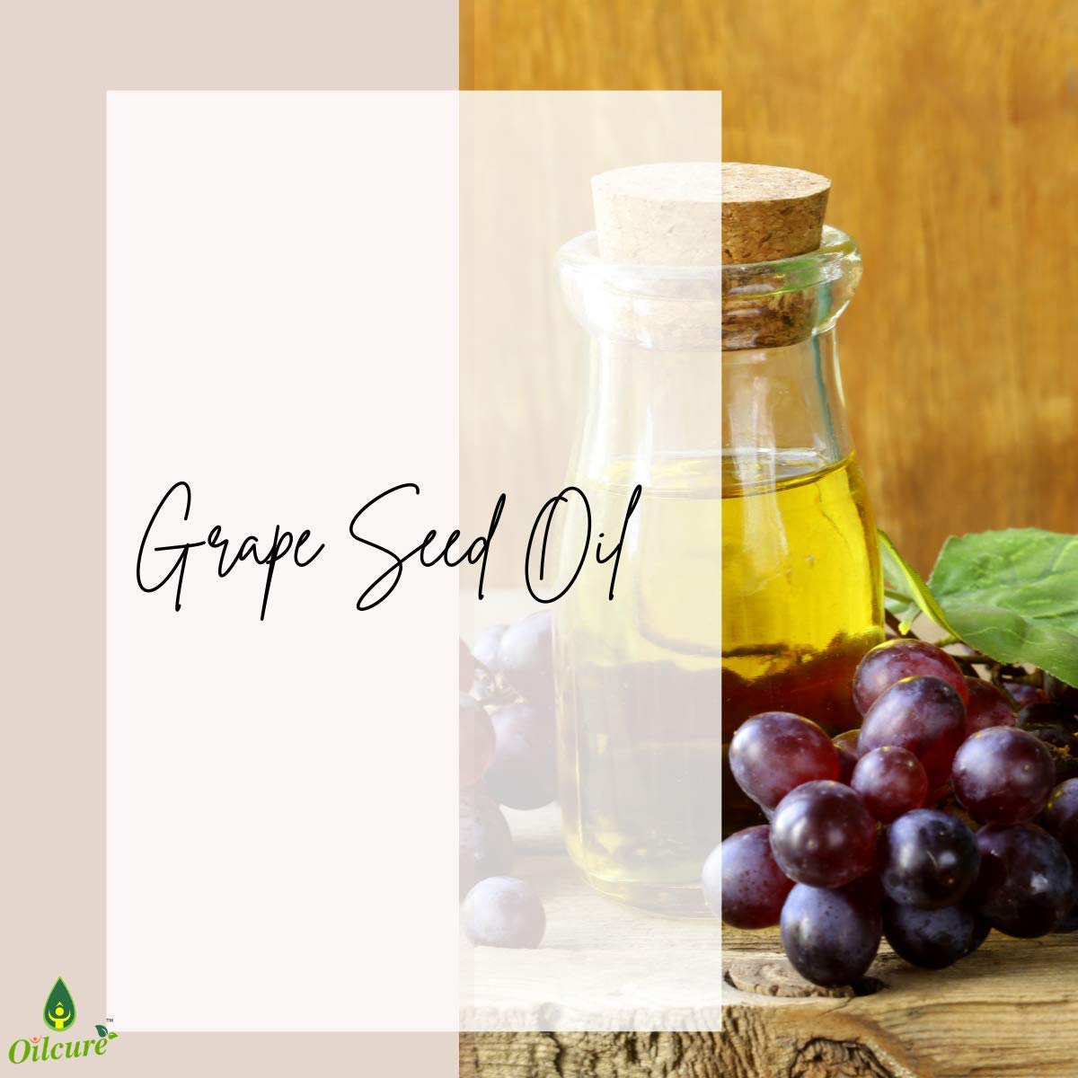 Oilcure Grape Seed Oil | 30 ml | Carrier Oil | Therapeutic Grade