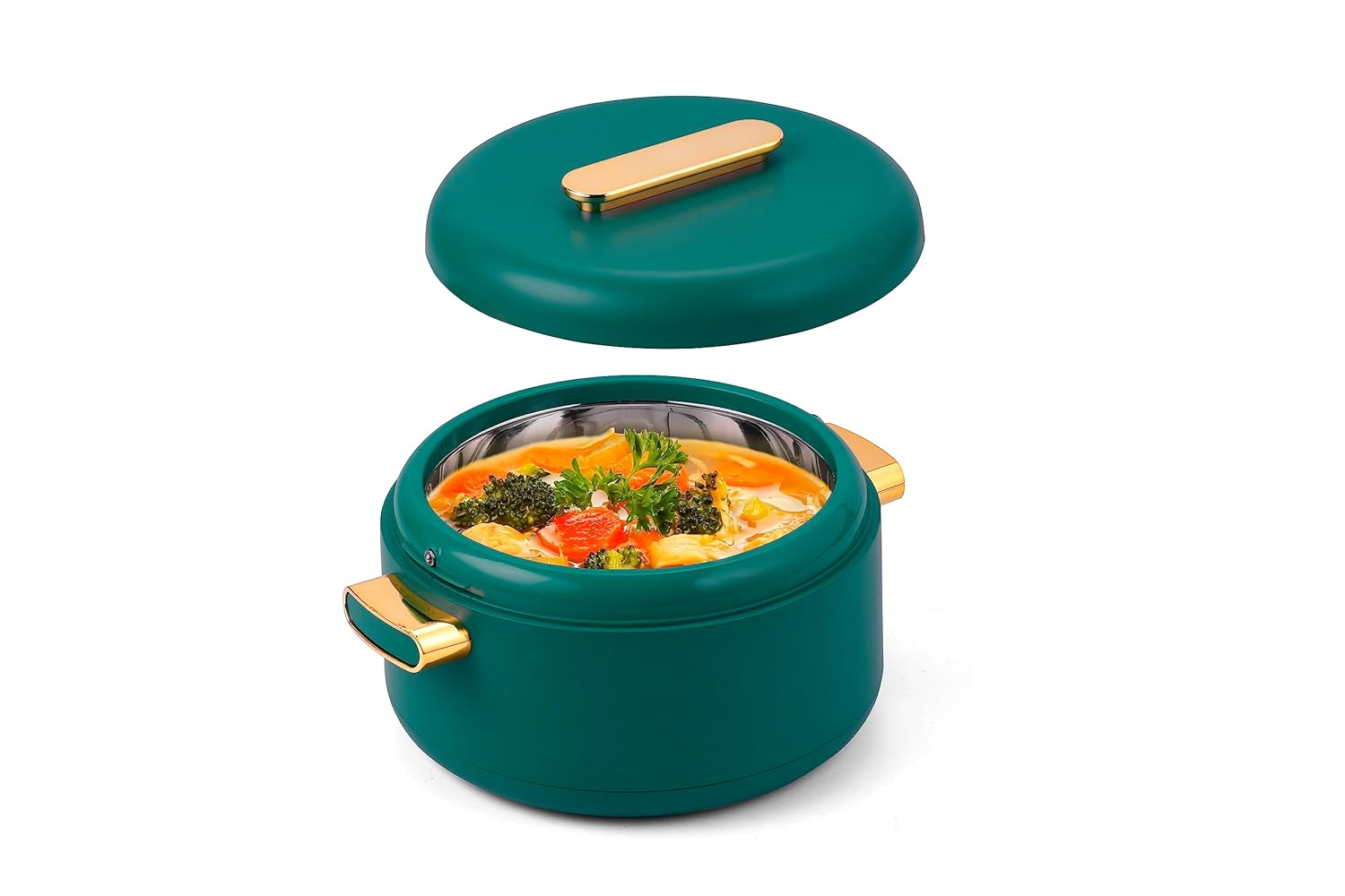 SOPL-OLIVEWARE Fresco Insulated Casserole, Inside Stainless Steel Keep Food Warm, BPA Free, Set of 1 (1000 ml Capacity) - Maroon