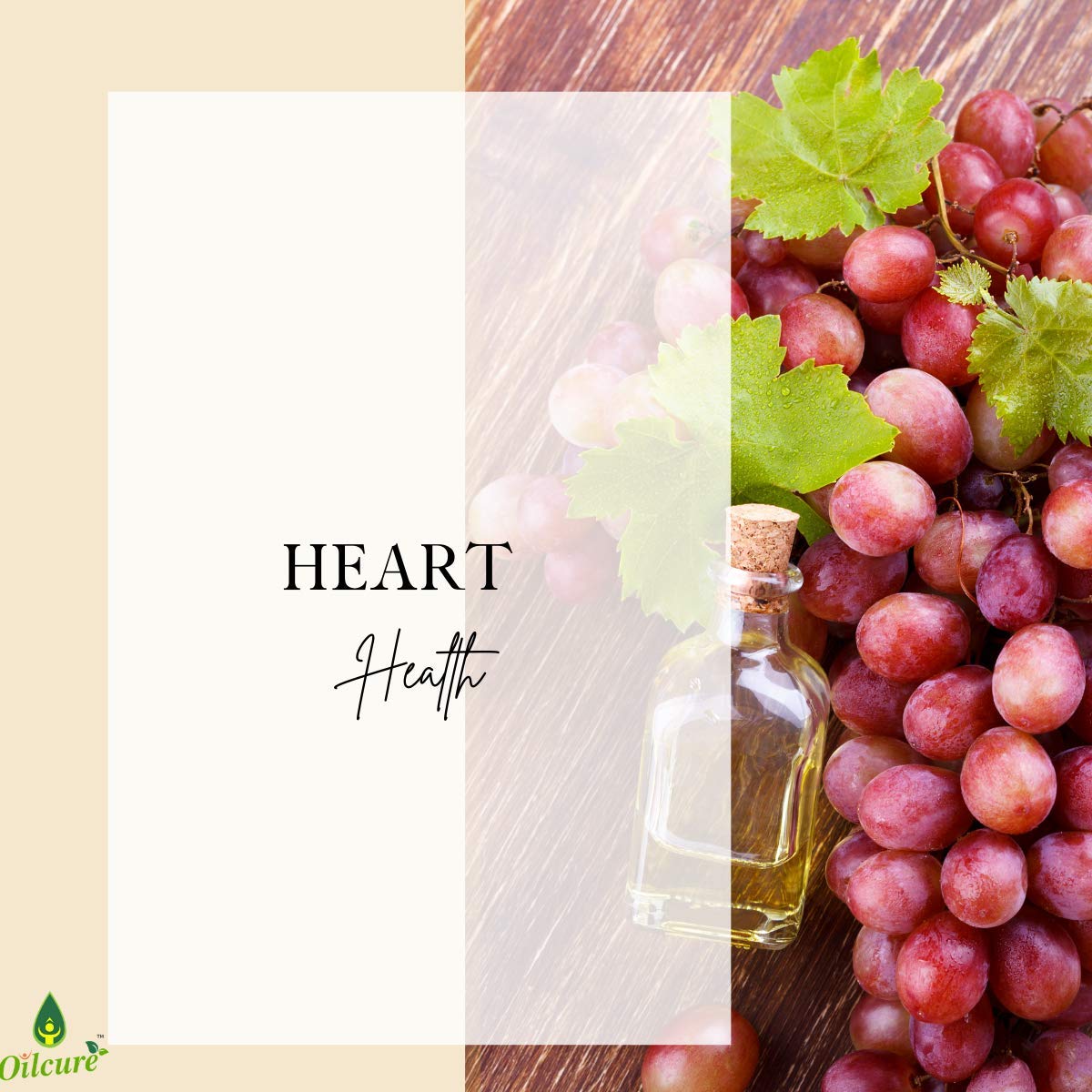 Oilcure Grape Seed Oil | 30 ml | Carrier Oil | Therapeutic Grade