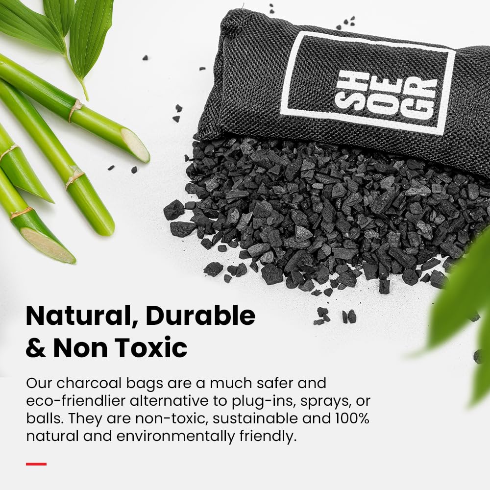 SHOEGR Charcoal Freshner | Scented Shoe deodorizer | Odor Eliminator