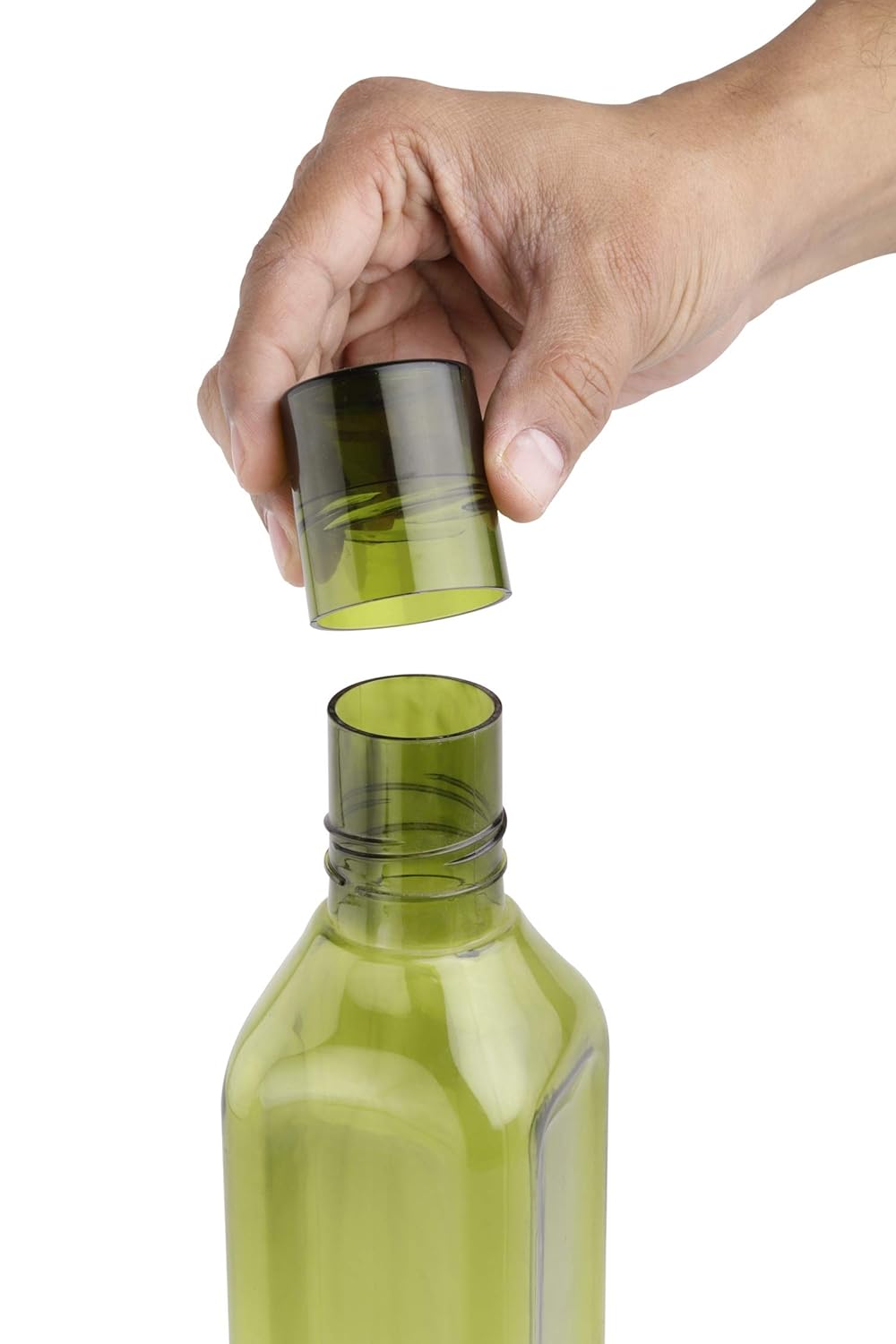 Oliveware Premium Plastic Water Bottle, 1L, Set of 3, Green