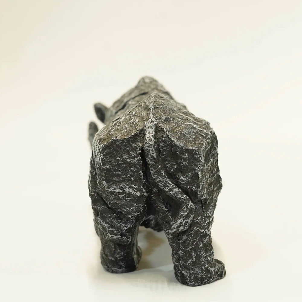 Stone Effect Rhiniceros Statue