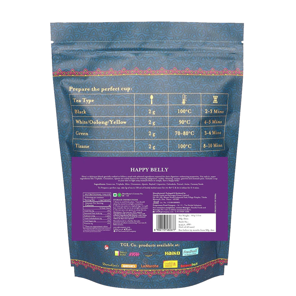 Happy Belly Tea Loose Leaf (100 Gm)