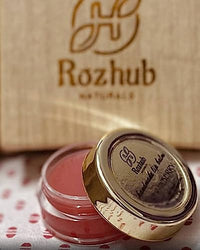 Rozhub Naturals Handmade Vegan Lip Balm for Dry, Chapped lips, Paraben & Sulphate Free - 8g (Rose Petal)