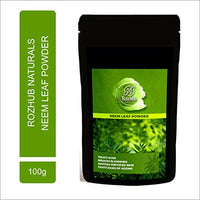 Rozhub Naturals Neem Powder For Pimple Free Clear Skin, Silky Hair, 100 Gm