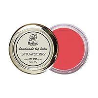 Rozhub Naturals Handmade Vegan Lip Balm for Dry, Chapped lips, Paraben & Sulphate Free - 8g (Strawberry)