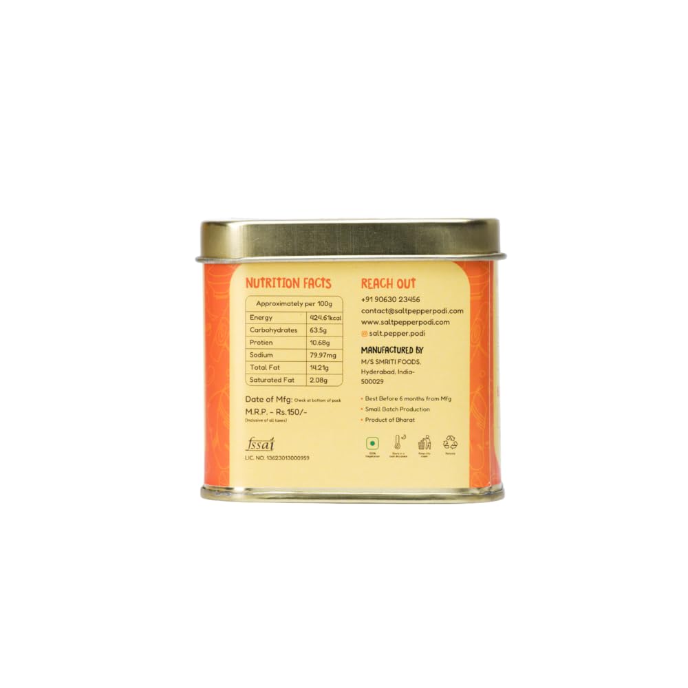 Salt Pepper Podi | Soulful Sambar Podi | Home Made - 100g