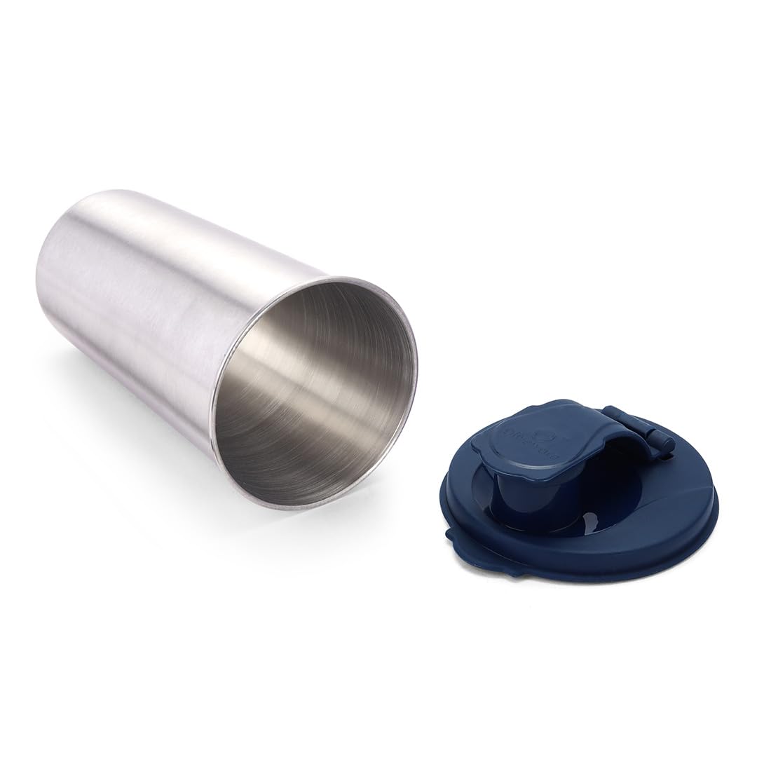 SOPL-OLIVEWARE Fancy Stainless Steel Tumbler with Lid (Blue)