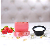 Rozhub Naturals Strawberry Handmade Soaps - Sweet and Nourishing - 100 Gm (Pack of 4)