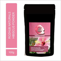 Rozhub Naturals Hibiscus Powder For Pimple Free Clear Skin, Silky Hair, 100 Gm