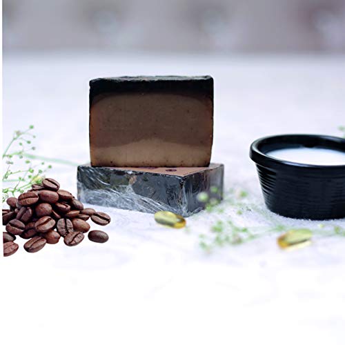 Rozhub Naturals Coffee Handmade Soaps - Energizing and Exfoliating - 100 Gm (Pack of 4)