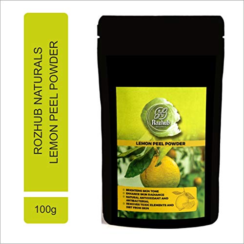 Rozhub Naturals Lemon Peel Powder For Pimple Free Clear Skin, Silky Hair - 100 Gm