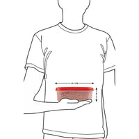 SOPL-OLIVEWARE Modular Storage Containers, BPA Free, For Pulses, Dal, Atta & Flour, Set of 9 (2x1800ml, 2x1200ml, 2x600ml, 3x180ml) - Red, Plastic