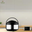 oliveware Glory Insulated Casserole | High Grade Stainless Steel | Insulated | Steel Interior | Puff Insulated Lid | Keeps Chapati, Food, Curry | Easy to Carry Handle | Sturdy Base | 2500 ml