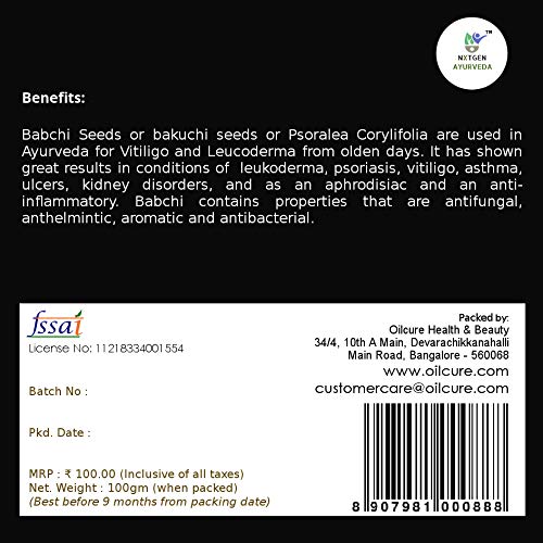 Nxtgen Ayurveda Babchi Seeds - 100 gm