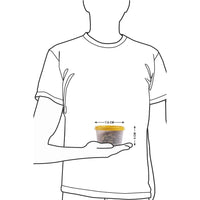 Oliveware Modular Storage Containers with Airtight Lid, BPA Free, For Pulses, Rice, Dal & Atta, Set of 4 (2x600ml, 2x180ml) - Yellow