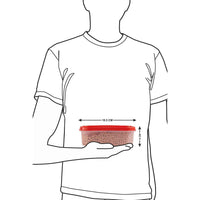 Oliveware Modular Storage Containers with Airtight Lid, BPA Free, For Pulses, Rice, Dal & Atta, Set of 4 (2x600ml, 2x180ml) - Red