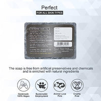 Rozhub Naturals Activated Charcoal Handmade Soaps, 100 Gm (Pack Of 4)