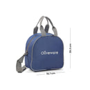 SOPL-OLIVEWARE Steel Mate Lunch Box, Leak Proof, 3 Stainless Steel containers with BPA Free Lids (300ml, 400ml & 535ml), Steel Tumbler (375ml), Fabric Bag - Blue