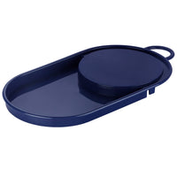 Oliveware Clap Chopping Board with Tray, BPA Free, for Meats, Salads & Fruits, Easy to Use & Clean - (Blue)