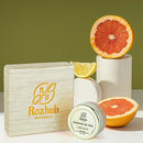 Rozhub Naturals Handmade Vegan Lip Balm for Dry, Chapped lips, Paraben & Sulphate Free - 8g (Orange)