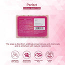 Rozhub Naturals Rose Handmade Natural Soap - Soothing and Relaxing Soap for Sensitive Skin, 100 Gm (Pack Of 4)