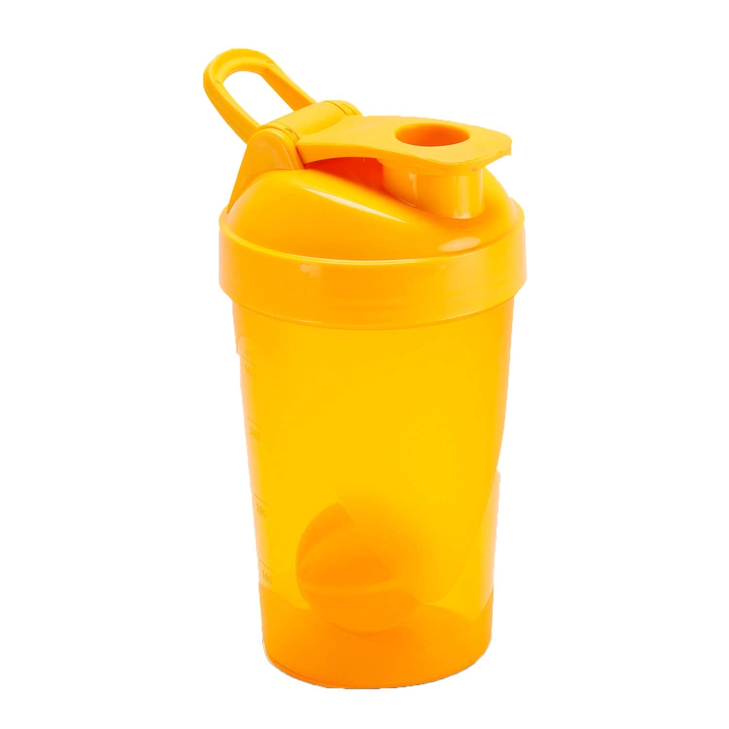 Oliveware Smart and Fit Orange Gym Shaker with 100% Leal Proof Guarantee, BPA Free Plastic, Ideal for Protein, Set of 1-500 ml