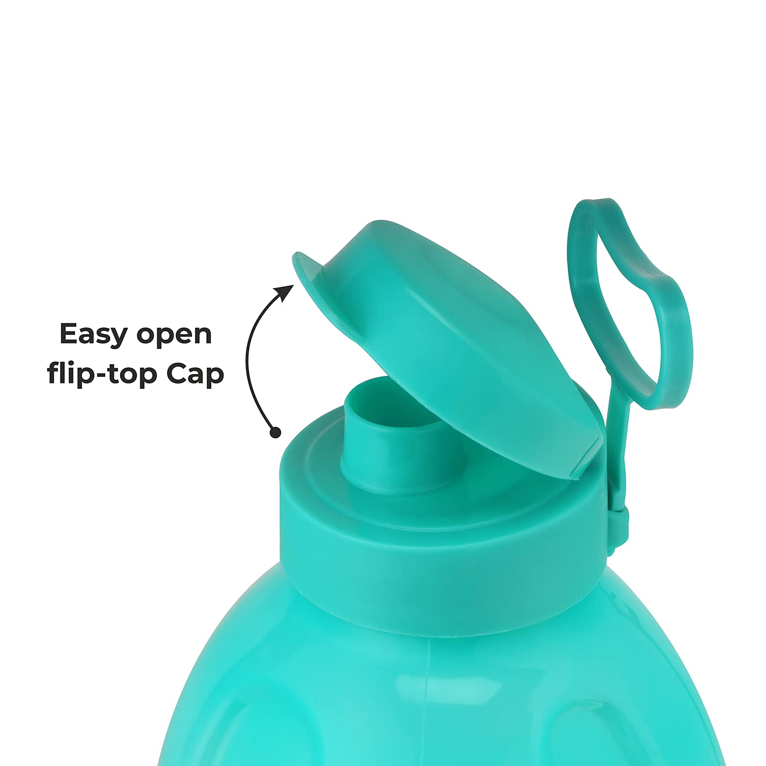 Oliveware Premium Plastic Water Bottle, 1000ML, 2L, Set of 2, Green And Blue Mix
