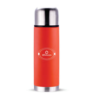 SOPL-OLIVEWARE Haze Vacuum Double Wall Bottle, Stainless Steel (750ml), Hot & Cold, Insulated Bottle, Fit for Indoor & Outdoors - Orange