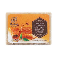 Rozhub Naturals Lemon Peel & Honey Handmade Soaps - Refreshing Citrus Fragrance - 100 Gm (Pack of 4)