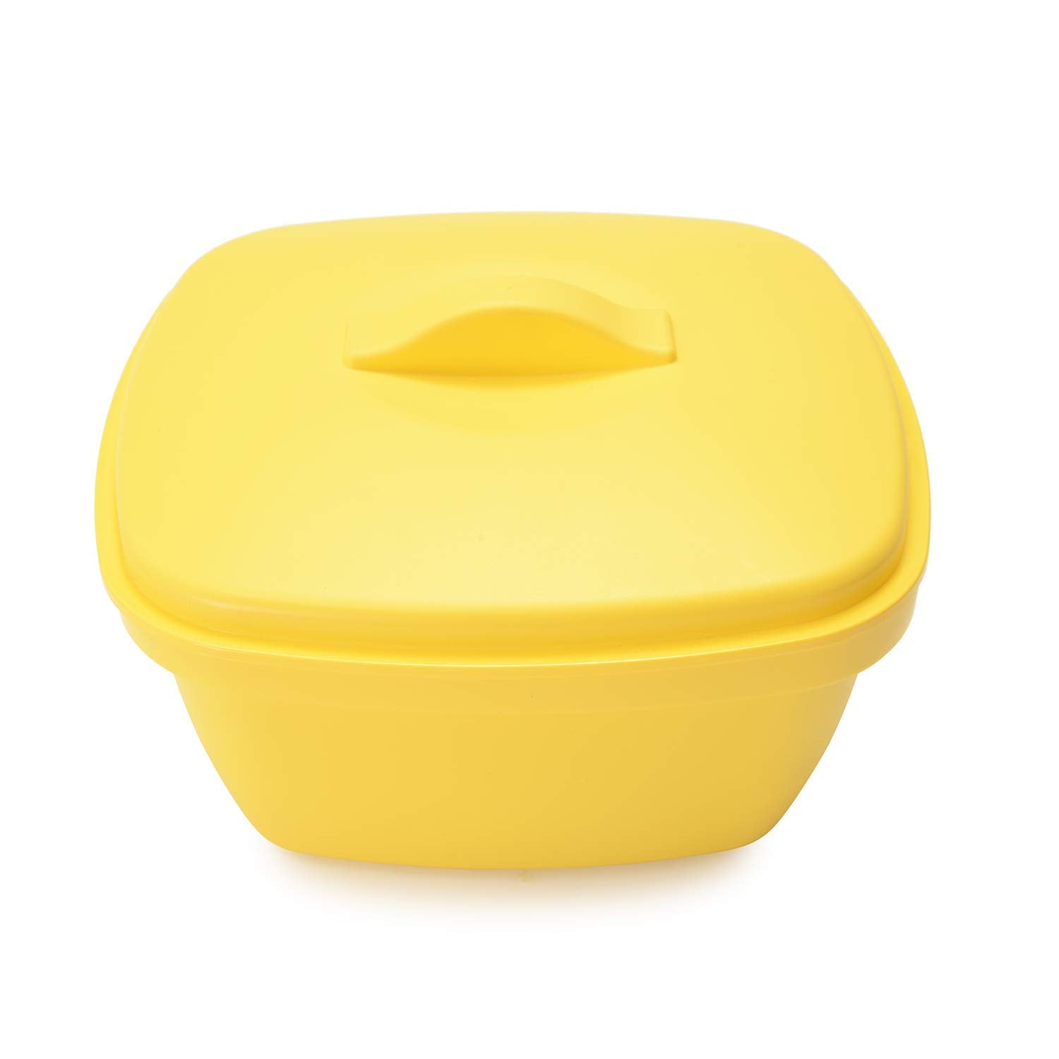 oliveware Plastic Dhokla Idly Maker, Vegetable Steamer And Rice Cooker Set, Yellow