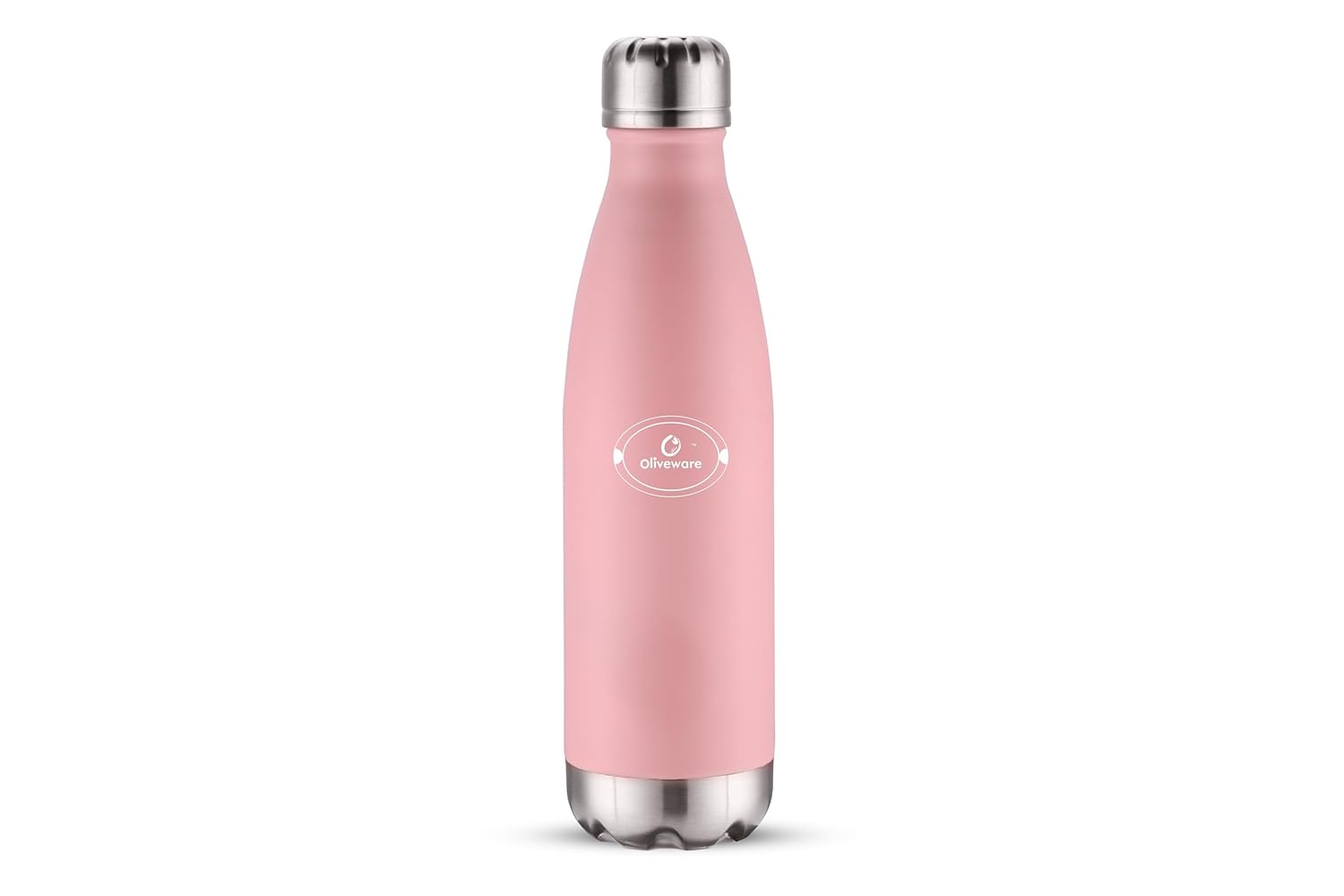 SOPL-OLIVEWARE Sigma Vacuum Double Wall Bottle, Stainless Steel, Hot & Cold, Insulated Bottle, Fit for Indoor & Outdoors (500 Ml, Pink)