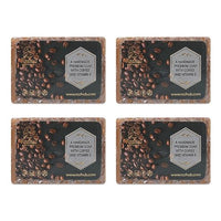 Rozhub Naturals Coffee Handmade Soaps - Energizing and Exfoliating - 100 Gm (Pack of 4)