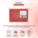 Rozhub Naturals Strawberry Handmade Soaps - Sweet and Nourishing - 100 Gm (Pack of 4)