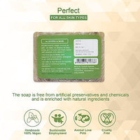 Rozhub Naturals Aloe Vera & Basil Handmade Soaps, 100 Gm (Pack Of 4)