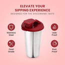SOPL-OLIVEWARE Fancy Stainless Steel Tumbler with Lid (Mahroon)