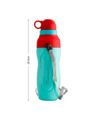 SOPL-OLIVEWARE Spin Water Bottle with Better Grip, 500 ml Bottle, BPA Free & Leak Proof, For Home, Office & Gym use - Blue